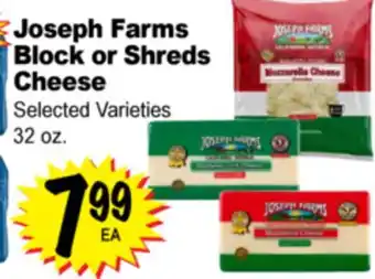 Superior Grocers Joseph Farms Block or Shreds Cheese offer