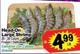 Superior Grocers Head-On Large Shrimp offer