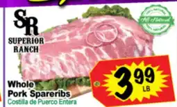 Superior Grocers Whole Pork Spareribs offer