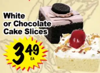 Superior Grocers White or Chocolate Cake Slices offer