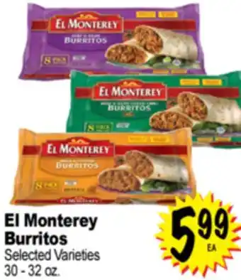 Superior Grocers El Monterey Burritos offer