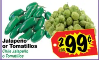 Superior Grocers Jalapeño or Tomatillos offer