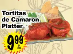 Superior Grocers Tortitas de Camaron Platter offer