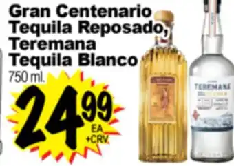 Superior Grocers Gran Centenario Tequila Reposado, Teremana Tequila Blanco offer