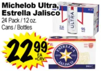 Superior Grocers Michelob Ultra, Estrella Jalisco offer