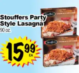 Superior Grocers Stouffers Party Style Lasagna offer