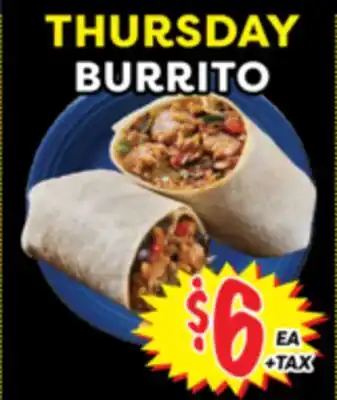 Superior Grocers THURSDAY BURRITO offer