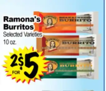 Superior Grocers Ramona's Burritos offer