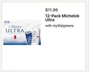 Walgreens 12-Pack Michelob Ultra offer