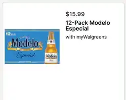 Walgreens 12-Pack Modelo Especial offer