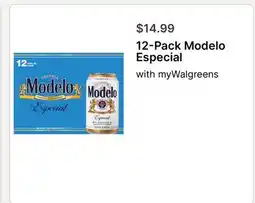 Walgreens 12-Pack Modelo Especial offer