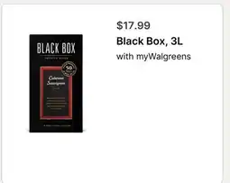 Walgreens Black Box, 3L offer