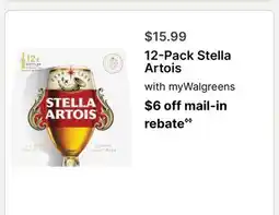 Walgreens 12-Pack Stella Artois offer