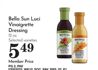 Pavilions Bella Sun Luci Vinaigrette Dressing offer