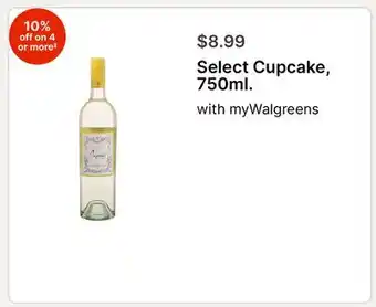 Walgreens Select Cupcake, 750ml offer