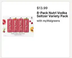 Walgreens 8-Pack Nutrl Vodka Seltzer Variety Pack offer