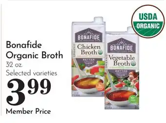 Pavilions Bonafide Organic Broth offer