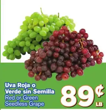 El Super Fresh Red or Green Seedless Grape offer