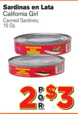 El Super Fresh California Girl Canned Sardines offer