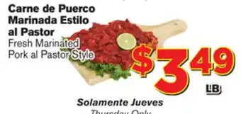 El Super Fresh Fresh Marinated Pork al Pastor Style offer