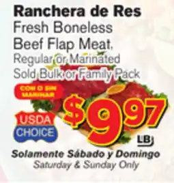 El Super Fresh Fresh Boneless Beef Flap Meat offer