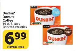 Vons Dunkin' Donuts Coffee offer