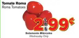 El Super Fresh Roma Tomatoes offer