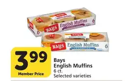 Vons Bays English Muffins offer