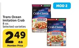 Vons Trans Ocean Imitation Crab offer