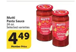 Vons Mutti Pasta Sauce offer