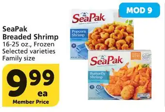 Vons SeaPak Breaded Shrimp offer