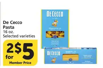 Vons De Cecco Pasta offer