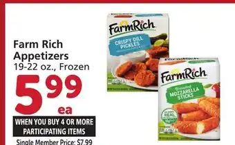 Vons Farm Rich Appetizers offer