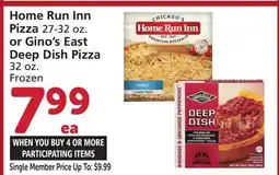 Vons Home Run Inn Pizza 27-32 oz. or Gino's East Deep Dish Pizza 32 oz offer