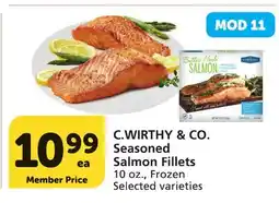 Vons C. WIRTHY & CO. Seasoned Salmon Fillets offer