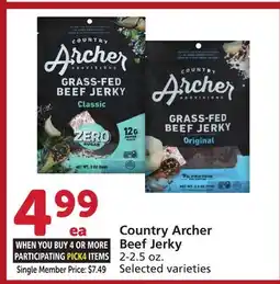 Vons Country Archer Beef Jerky offer