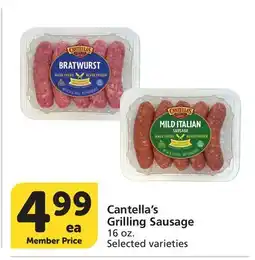 Vons Cantella's Grilling Sausage offer