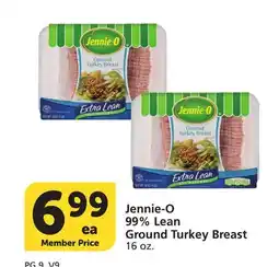 Vons Jennie-O 99% Lean Ground Turkey Breast offer