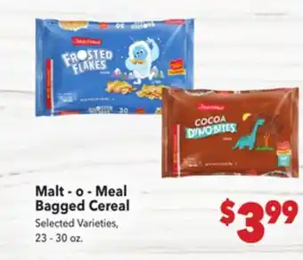 Vallarta Supermarkets Malt-o-Meal Bagged Cereal offer