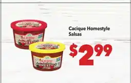 Vallarta Supermarkets Cacique Homestyle Salsas offer