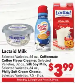 Vallarta Supermarkets Lactaid Milk offer