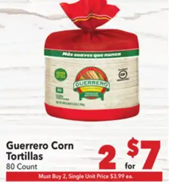 Vallarta Supermarkets Guerrero Corn Tortillas offer