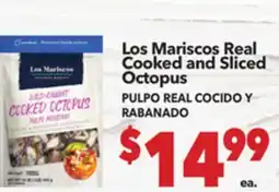 Vallarta Supermarkets Los Mariscos Real Cooked and Sliced Octopus / PULPO REAL COCIDO Y RABANADO offer