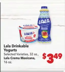 Vallarta Supermarkets Lala Drinkable Yogurts offer