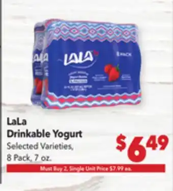 Vallarta Supermarkets LaLa Drinkable Yogurt offer