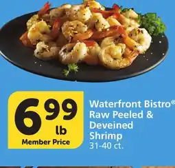 Vons Waterfront Bistro Raw Peeled & Deveined Shrimp offer