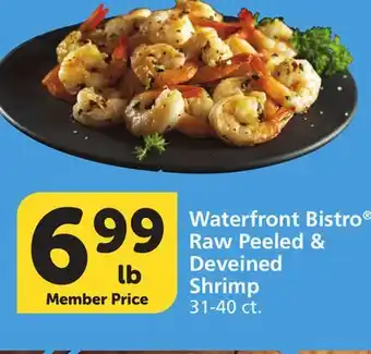 Vons Waterfront Bistro Raw Peeled & Deveined Shrimp offer