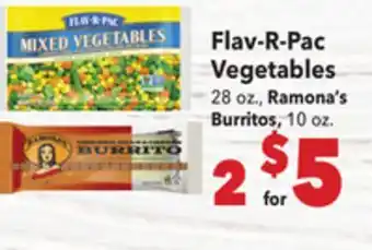 Vallarta Supermarkets Flav-R-Pac Vegetables offer