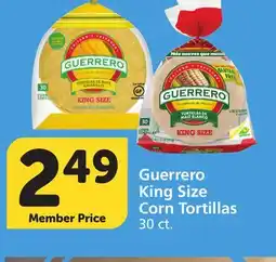 Vons Guerrero King Size Corn Tortillas offer