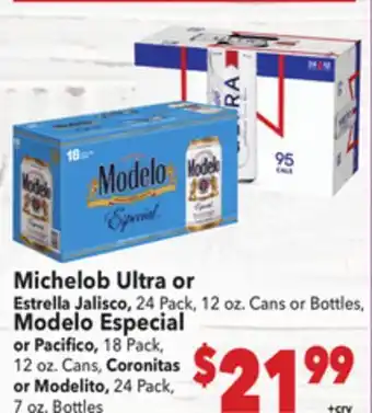 Vallarta Supermarkets Michelob Ultra or Estrella Jalisco offer